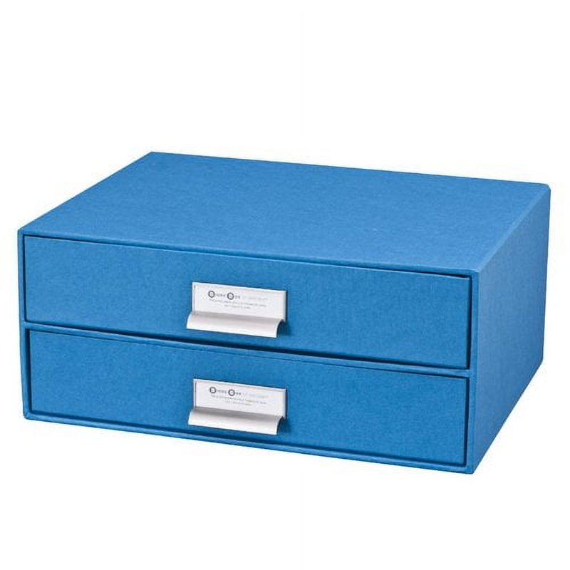 Fiberboard Document Storage Drawer Set with Label Holders - Multiple Colors