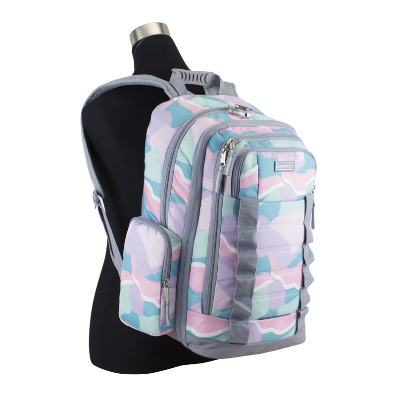 Unisex Recycled Expandable Backpack with Multiple Pockets & Molle Webbing