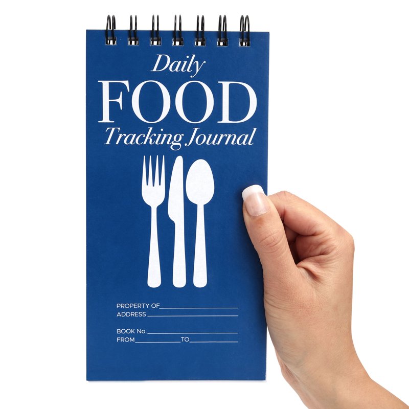 Food Journal Set - 12 Compact Daily Meal & Calorie Tracker Notebooks