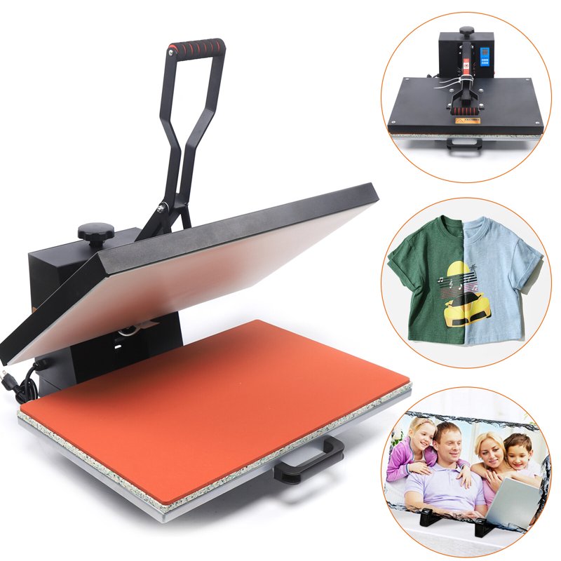 Clamshell Heat Press Machine 2800W LCD Display Flat Plate 110V for Crafts & Printing