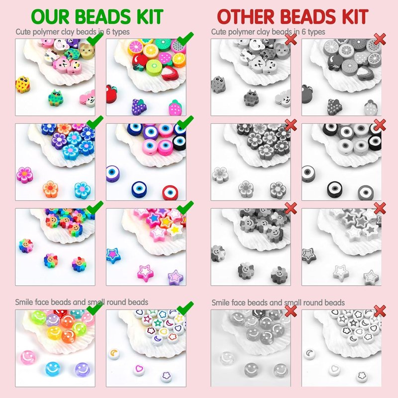 Beading & Jewelry Making Kit with Beads for Bracelets DIY Craft Supplies