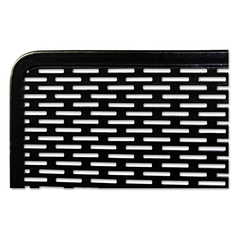 Punched Metal Pencil Cup Organizer - Black, 3.5 inch Diameter