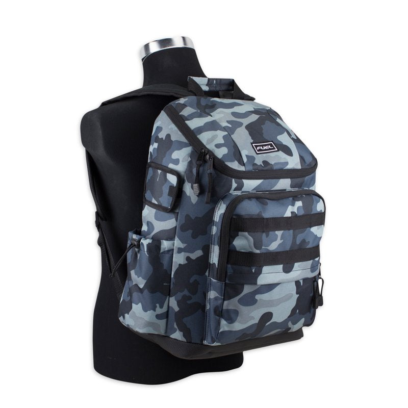 Unisex Outdoor Cargo Backpack with Top Loading Design and Multiple Compartments