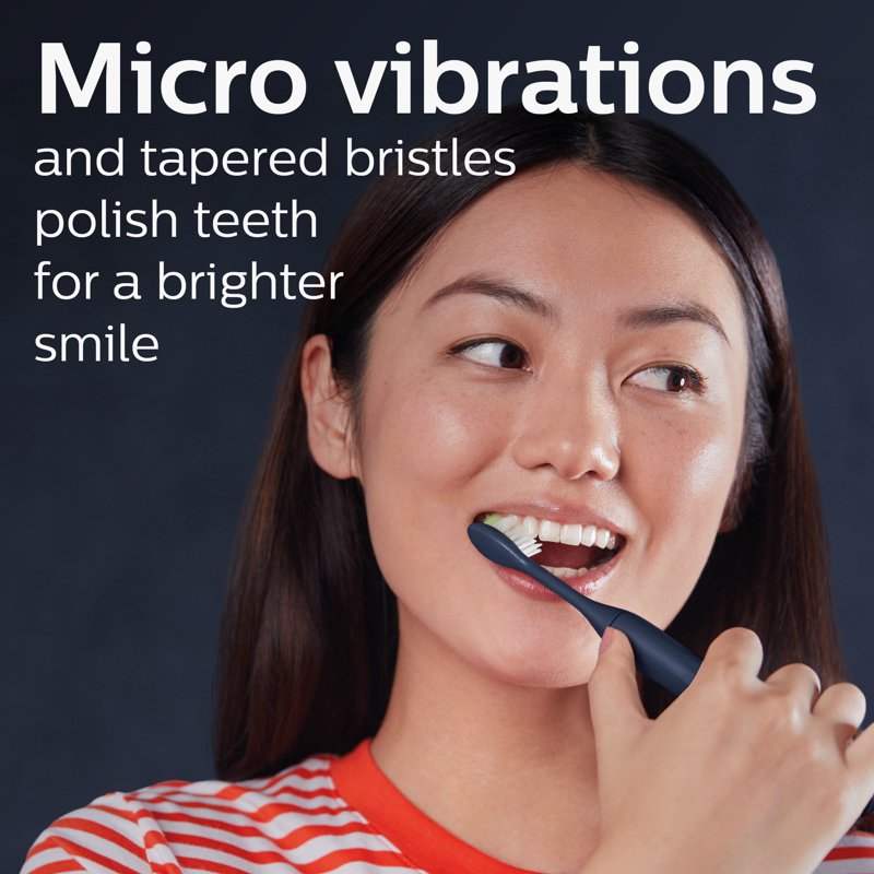 Portable Electric Toothbrush with Travel Case and Battery - Multiple Colors