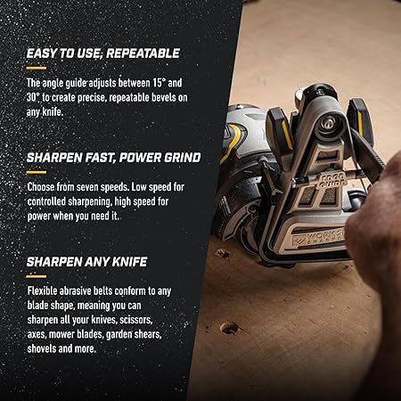 Electric Knife Sharpener with Adjustable Settings - Professional Edge Tool