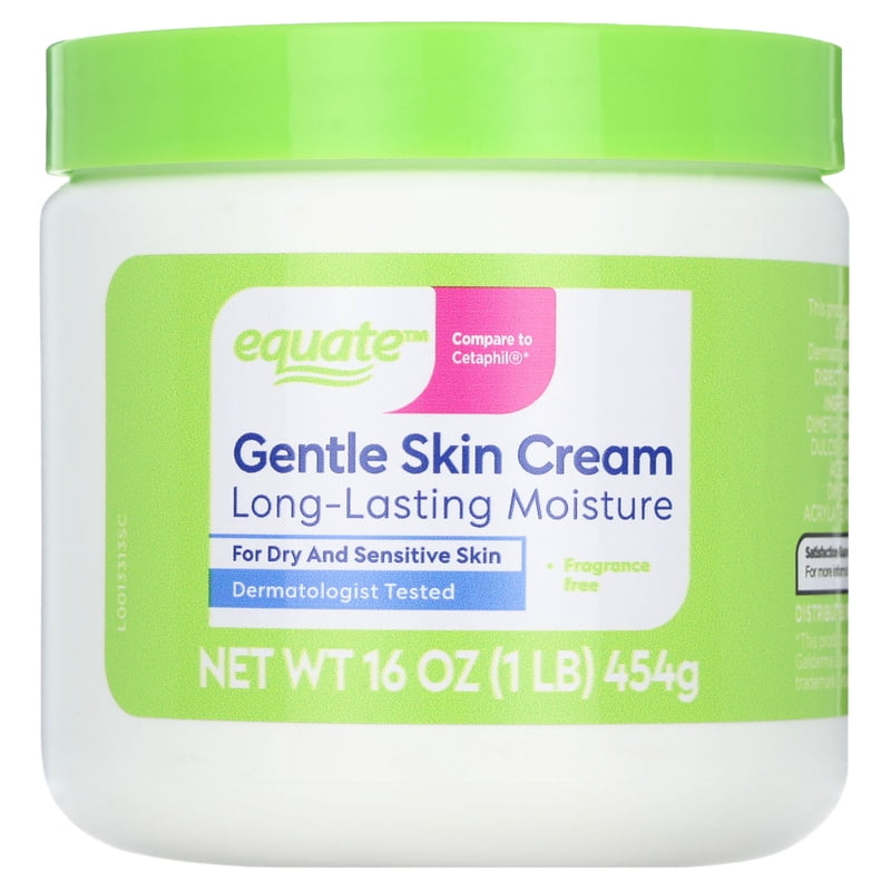Equate Gentle Skin Cream 3 Pack - Moisturizer for Sensitive Skin