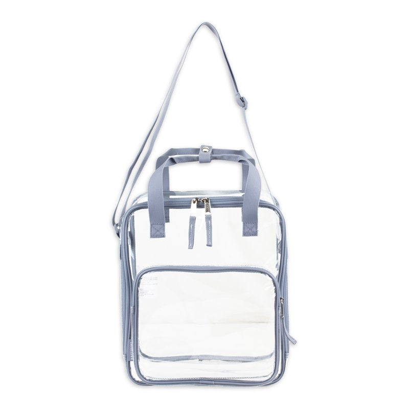 Unisex Clear Double Handle Stadium Approved Tote Bag with Adjustable Strap