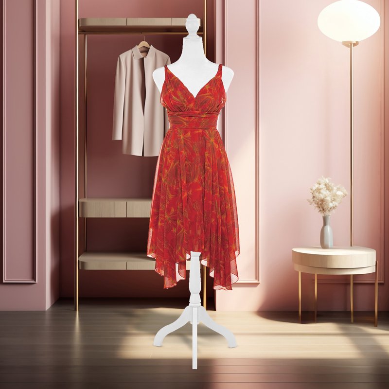 Adjustable Female Dress Form Mannequin with Wooden Tripod Stand – Sewing & Display