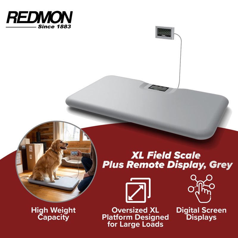 Digital Pet and Postal Scale with Remote Display - 330 lb Capacity, Large Platform