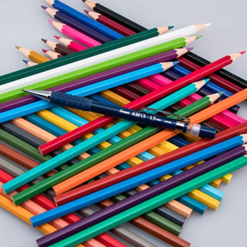 Mechanical Pencil with 1.3mm Heavy-Duty Lead, Dark Blue Barrel & Refill