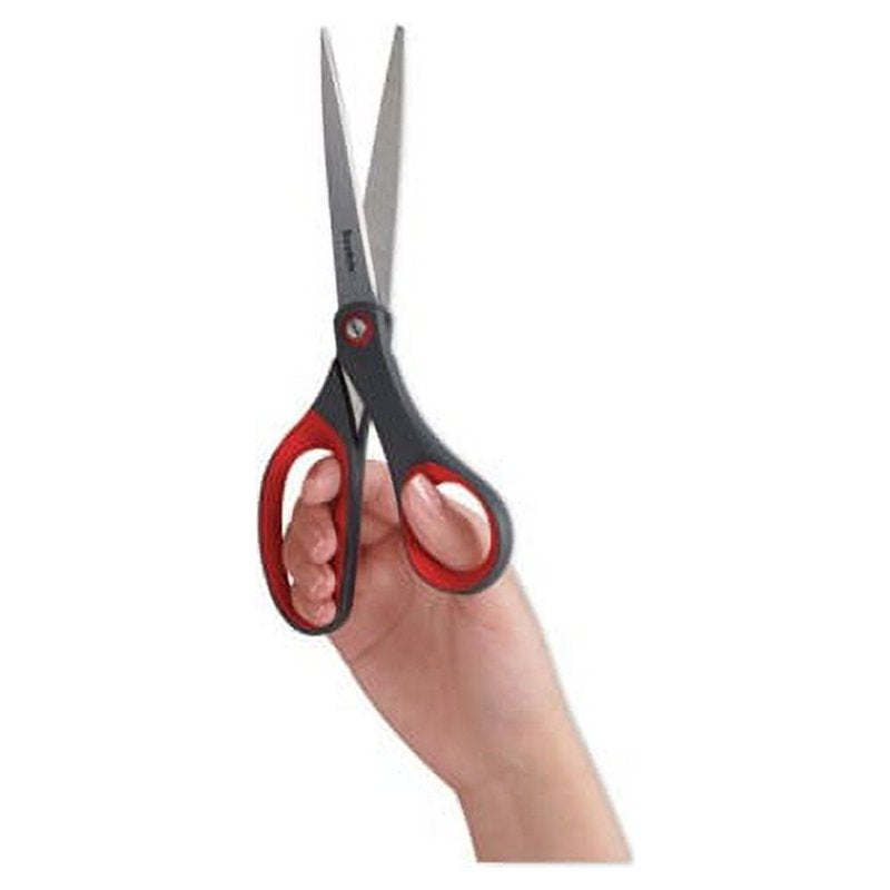 8-inch Precision Bent Scissors - Stainless Steel Craft & Office Shears
