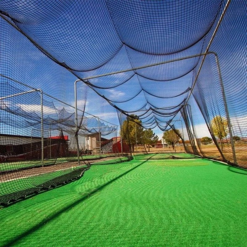 Heavy-Duty Baseball Batting Cage Nets - Fully Enclosed, Weatherproof, Multiple Sizes