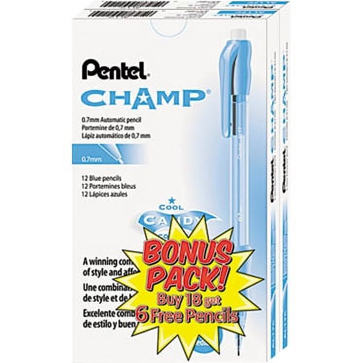 Mechanical Pencil 0.7mm with Soft Latex-Free Grip Bonus Pack