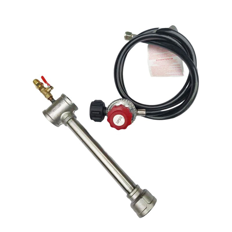 Gas Forge Burner Kit with Regulator for Blacksmith Knife Making - Medium Size