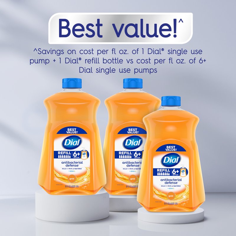 Bulk Hand Soap Refill Pack - Antibacterial Liquid Hand Soap, 52 fl oz