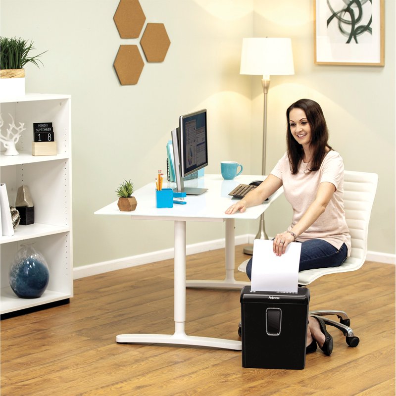 Cross Cut Office Shredder for Home & Business - 6 Sheet Capacity, Staples Credit Card Paper Clips