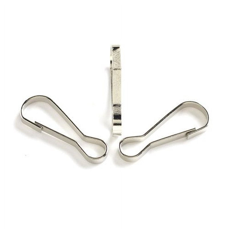 Metal Lanyard Hooks 40-Pack for Jewelry and Craft Making - Silver Finish