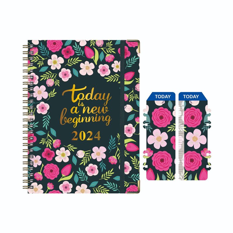 2024 Daily & Monthly Planner Notebook - Weekly Schedule Organizer for Office