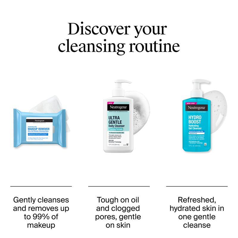 Makeup Remover Wipes Fragrance Free 25 Count - Hypoallergenic & Gentle