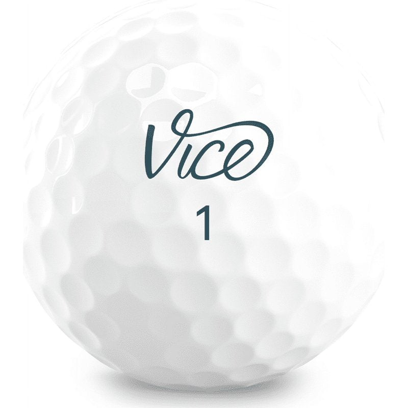 Vice Golf Tour Golf Balls - 12 White Surlyn 3-Piece Distance & Feel