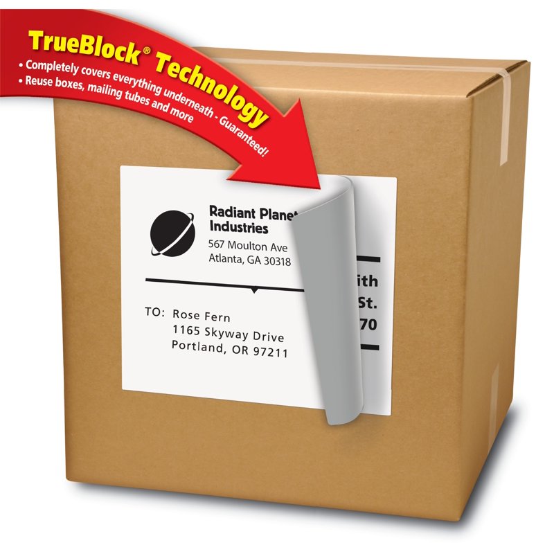 Laser Printable Shipping Labels 8.5 x 11 White Pack of 100