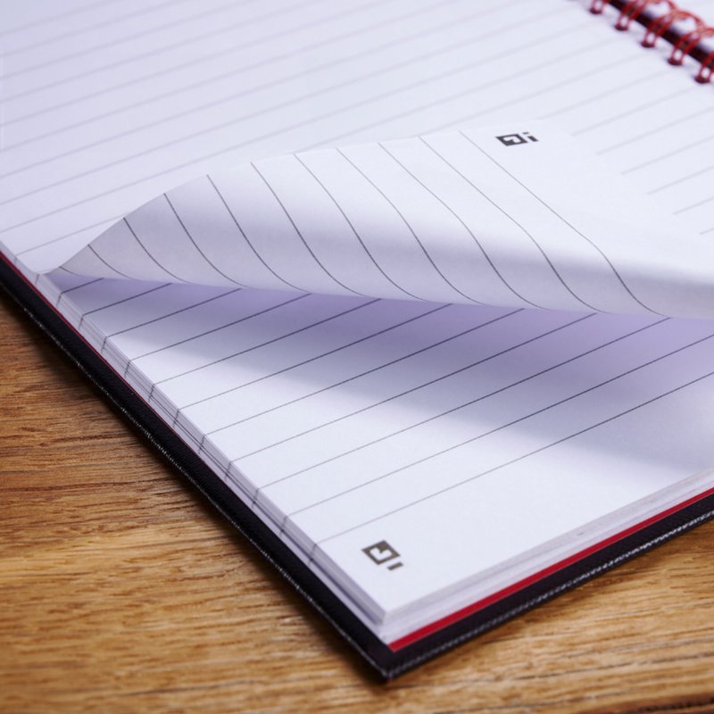 Black Hardcover Business Notebook Pack - Twin Wire, 70 Sheets, 11x8.5"