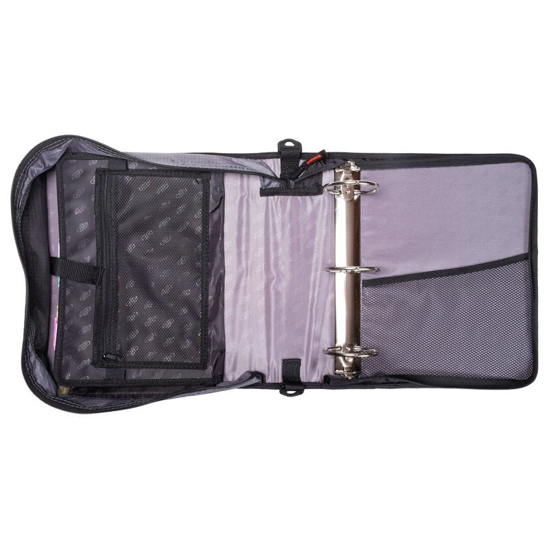 Zip Binder with 5-Subject File, 3-Inch Capacity, Black Organizer