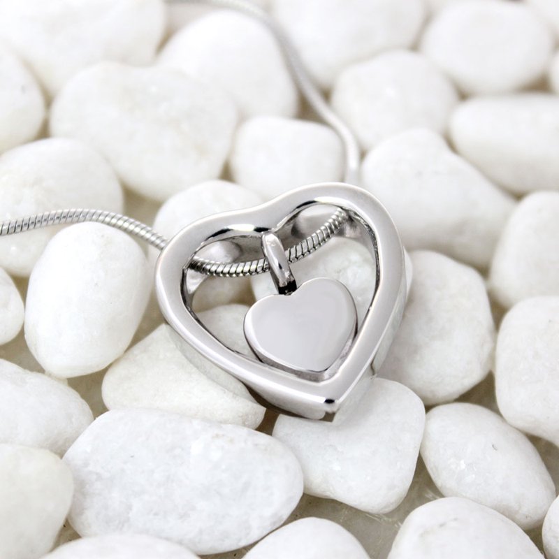 Cremation Jewelry for Ashes Memorial Necklace Heart Keepsake Silver Rose Gold Gold