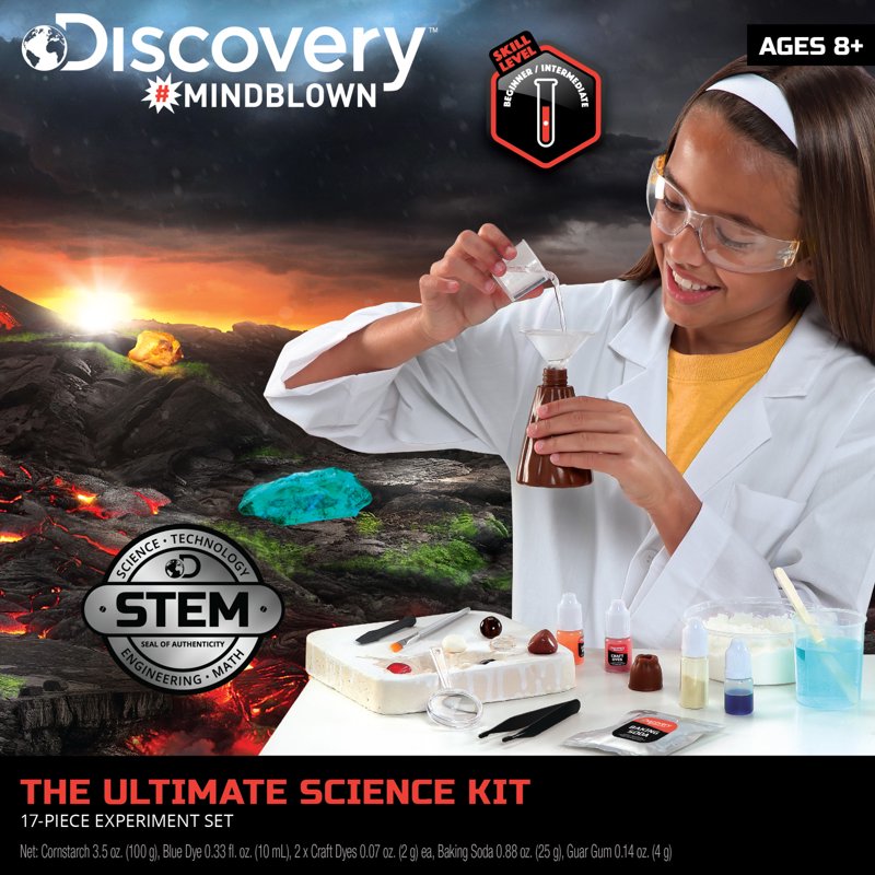 Science Experiment Kit with 17 Pieces - Chemistry, Physics & Archaeology Learning Set
