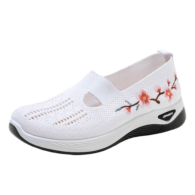 Orthopedic Women’s Slip-On Running Shoes with Arch Support Breathable Mesh - Non-Slip Casual Sneakers