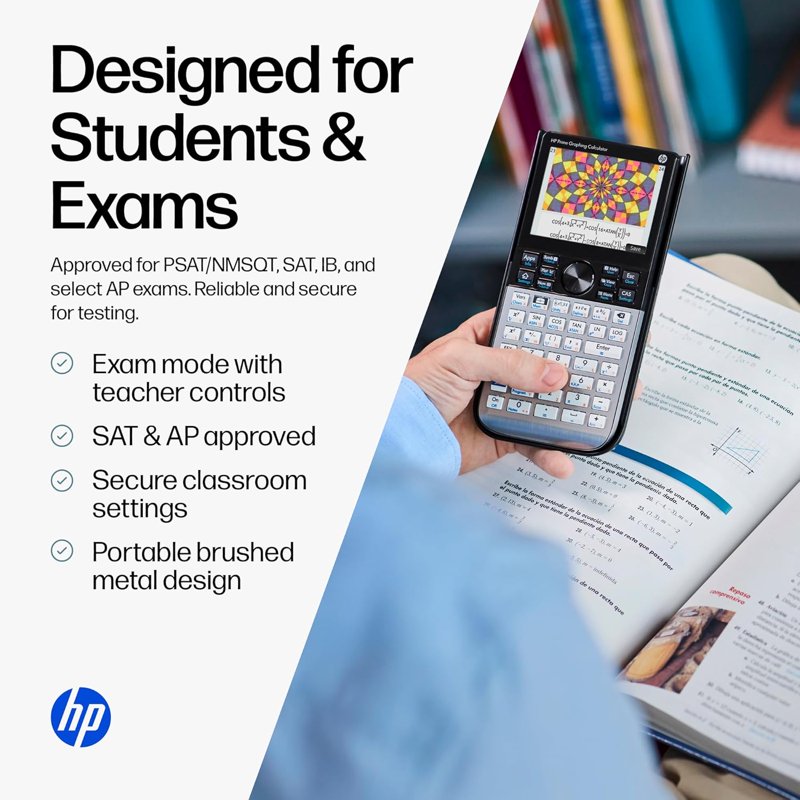 Scientific Graphing Calculator with Multi-Touch Color Display, CAS, SAT & Exam Approved