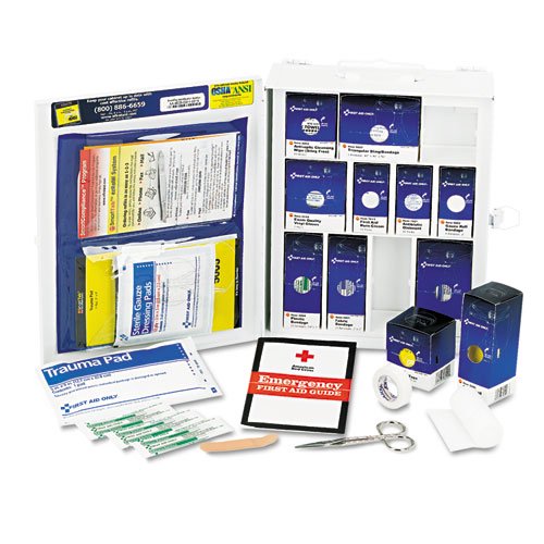 136-Piece OSHA Compliant First Aid Kit with Metal Wall-Mount Case