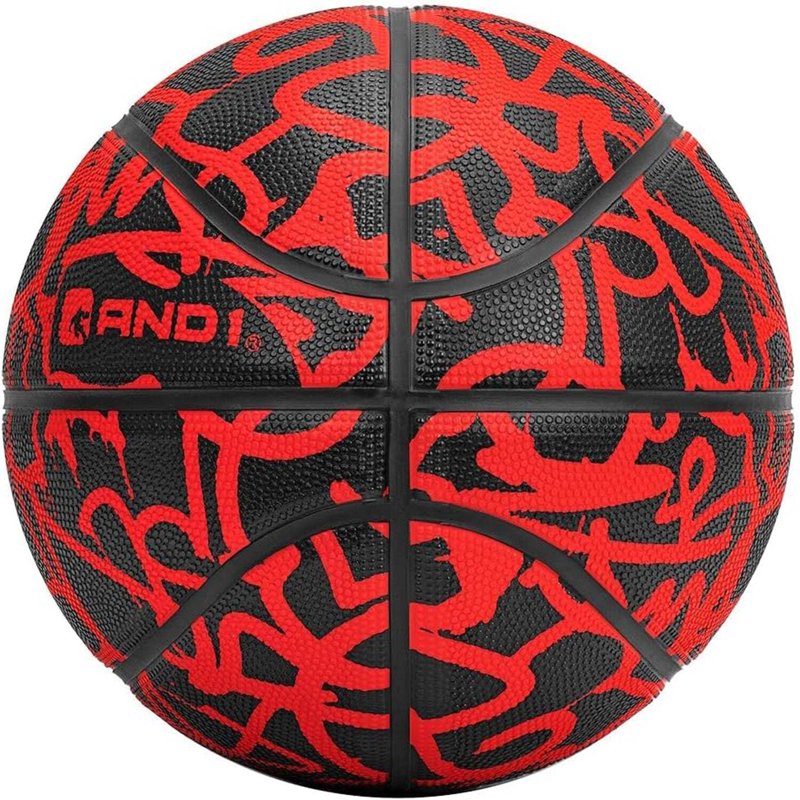Rubber Basketball Size 7 Indoor Outdoor Graffiti Deep Channel Grip