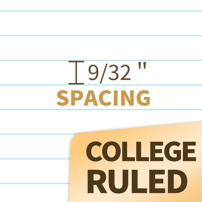 SUNEE College Ruled Spiral Notebook 8x10.5 Inches - Pack of 4, 70 Sheets Each
