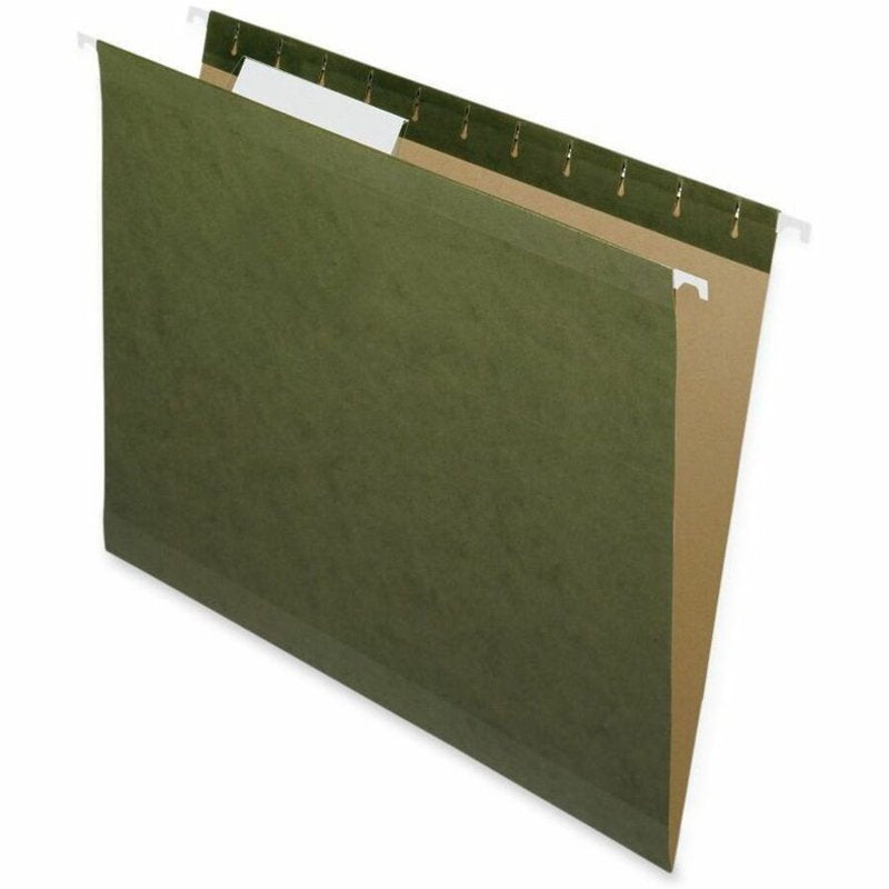 1/3 Cut Hanging File Folders - Eco-Friendly Green Letter Size Office Organization