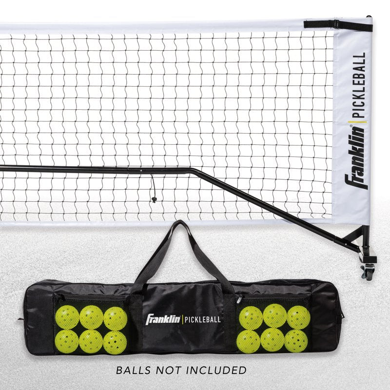 Portable Pickleball Net System - Official Size 22' with Wheels & Carry Bag