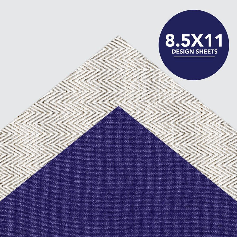 Textured Paper Pad for Crafts and Scrapbooking - 8.5 x 11 Inches, 50 Sheets
