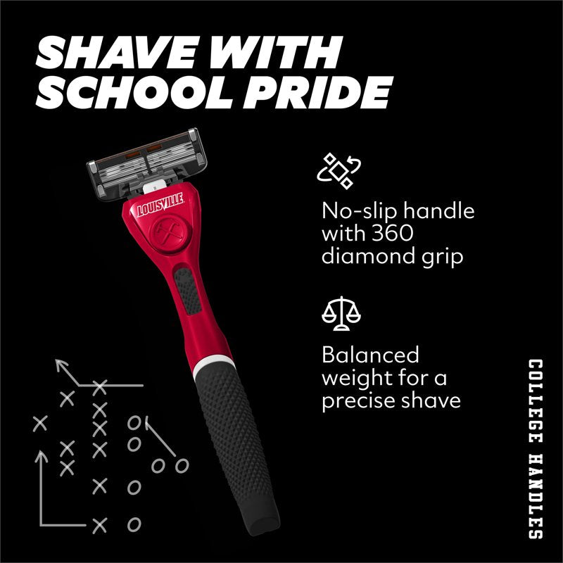 6-Blade Razor Starter Set with School Colors - Fits Classic & Signature Razors