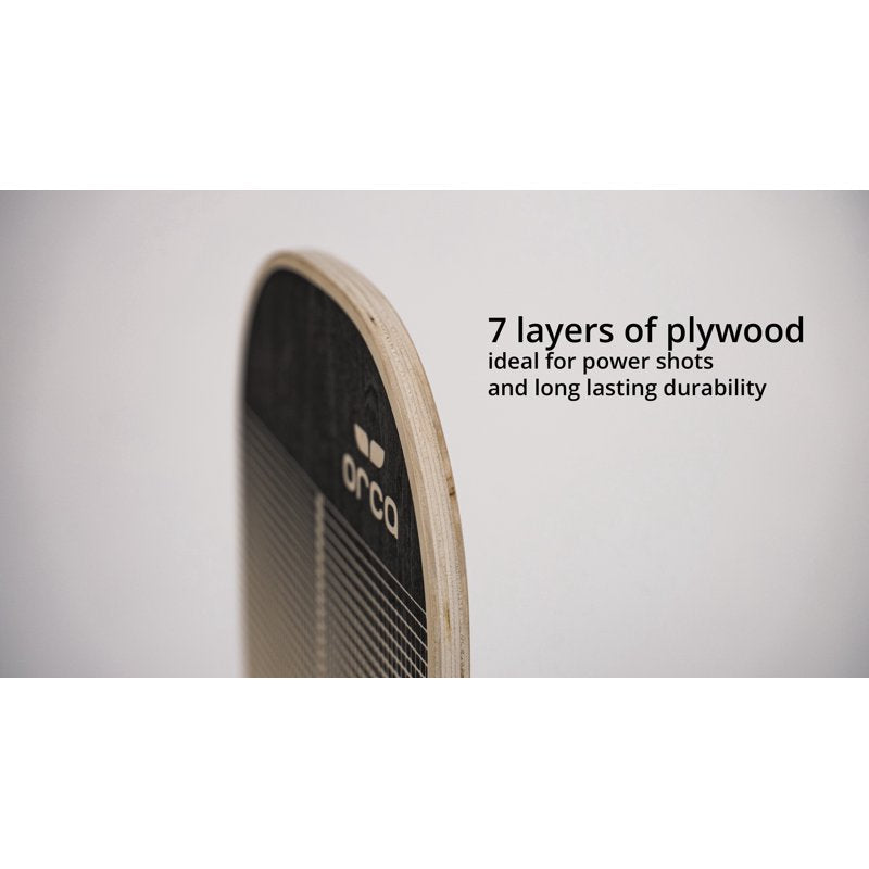 ORCA Alto 4-Pack Pickleball Paddles with Leather Handle - Black (4 Count) Variation of THIS listing