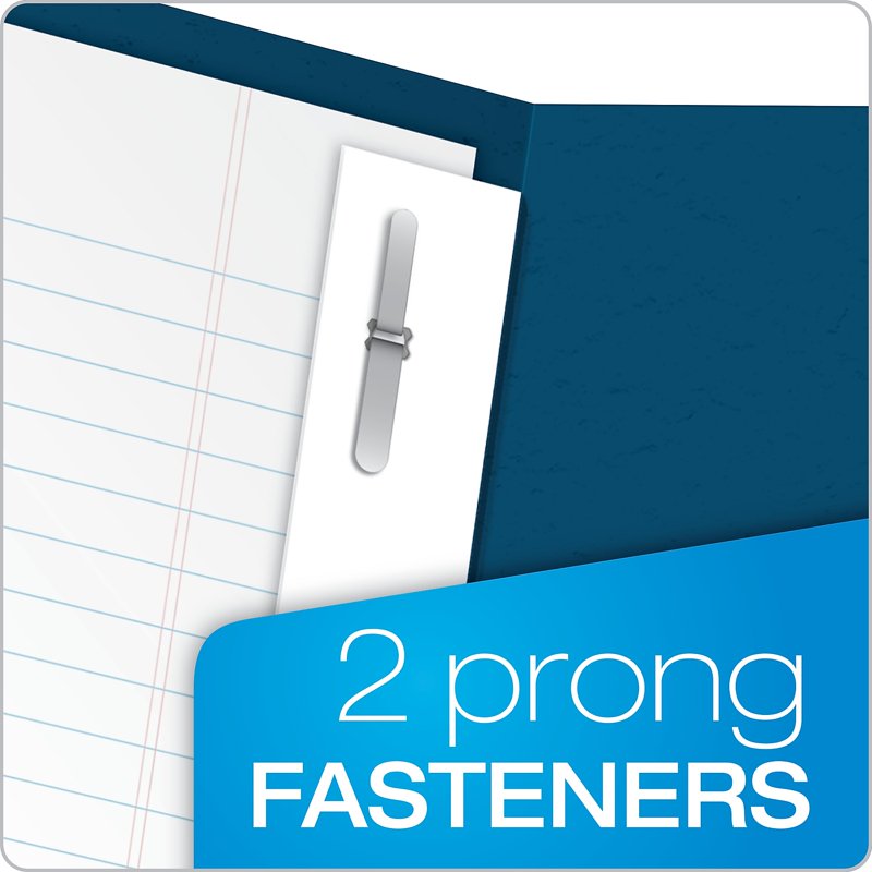 Twin Pocket Folder 25 Pack - Recycled Leatherette Office Document Organizer
