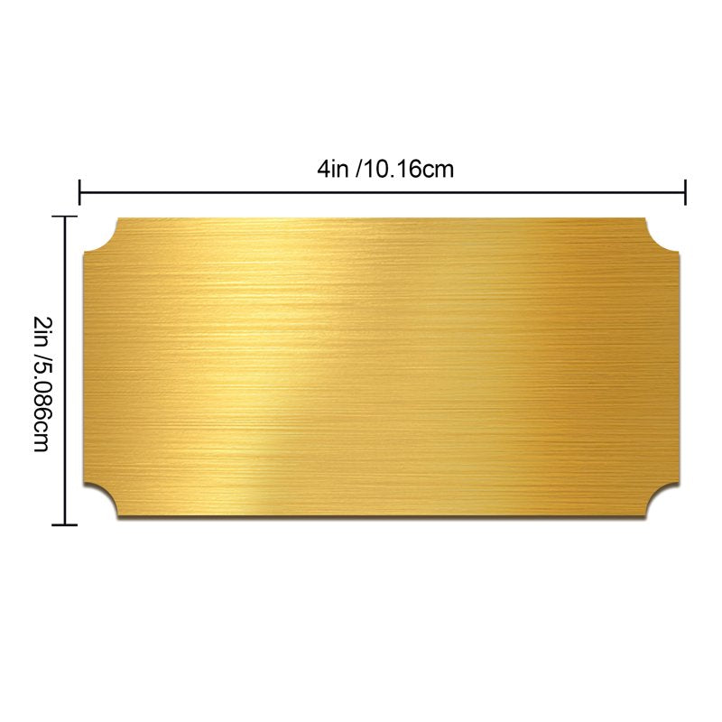 Personalized Memorial Name Plate - Engraved Metal Plaque for Doors & Walls