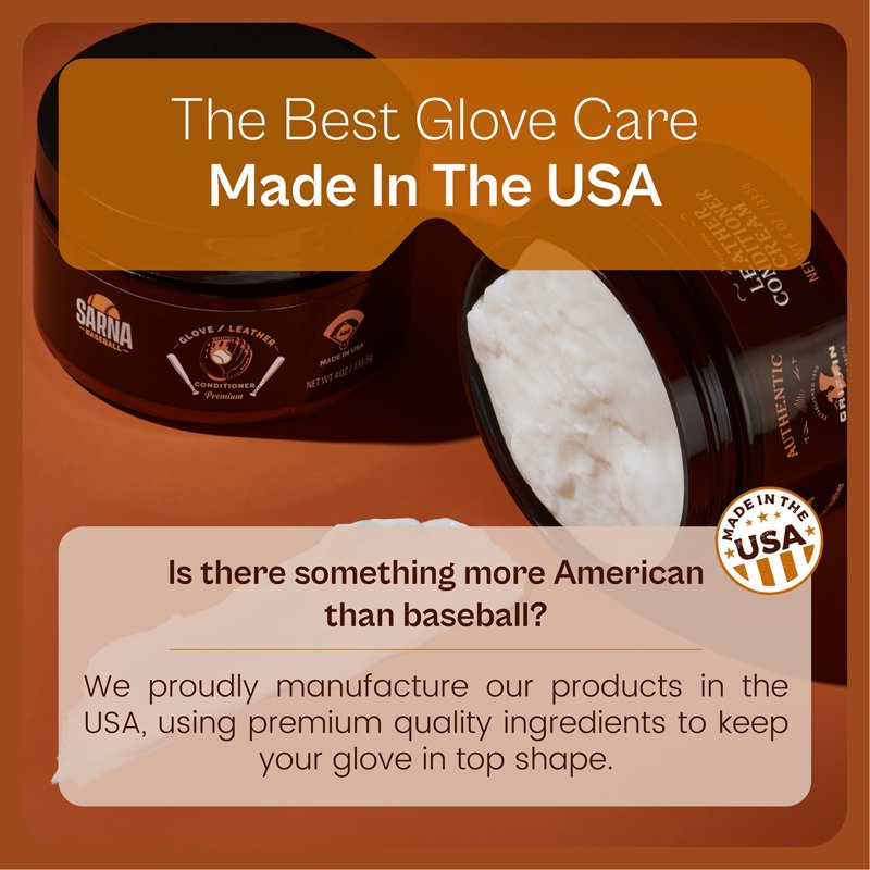 Baseball Glove Conditioner Cream - Softens, Preserves & Protects Leather Gloves