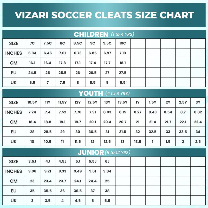 Vizari Lucia Junior FG Soccer Cleats for Kids – Aqua/Lime, 8.5
