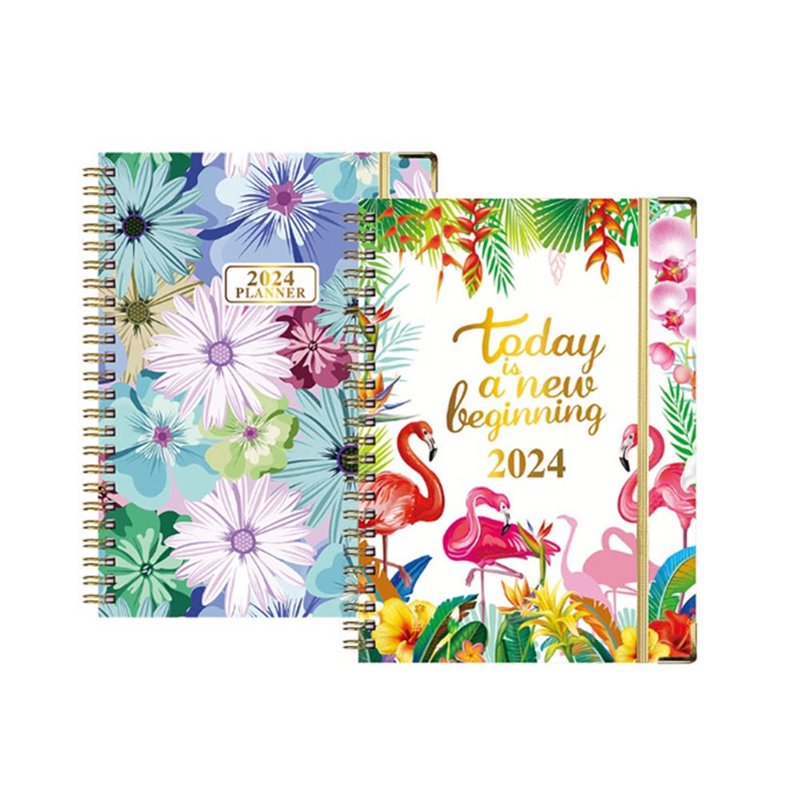 2024 Daily & Monthly Planner Notebook - Weekly Schedule Organizer for Office