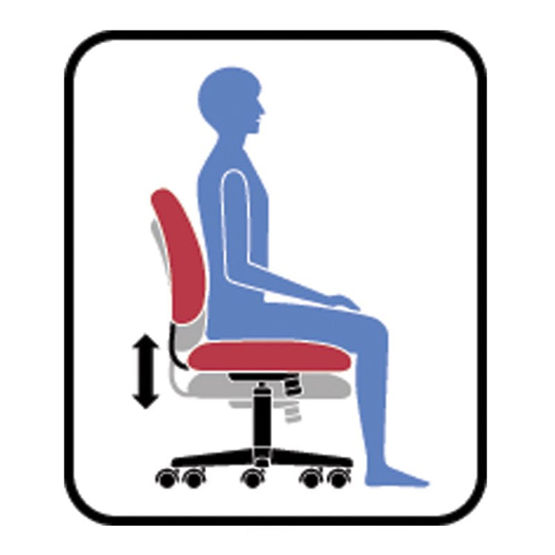 Ergonomic Sewing Chair with Height Adjustment and Glides
