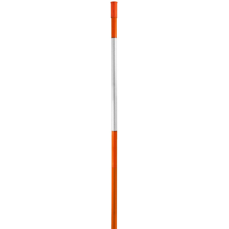 Fiberglass Driveway Marker Reflective Safety Poles - 6 Pack