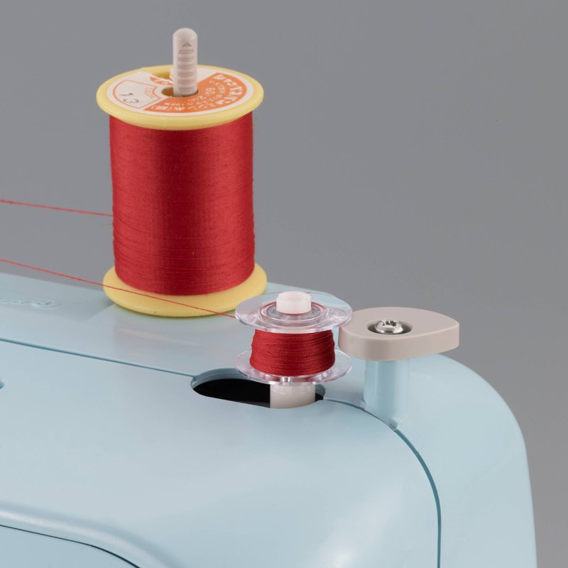 Portable Embroidery Sewing Machine with 17 Stitches and Accessories