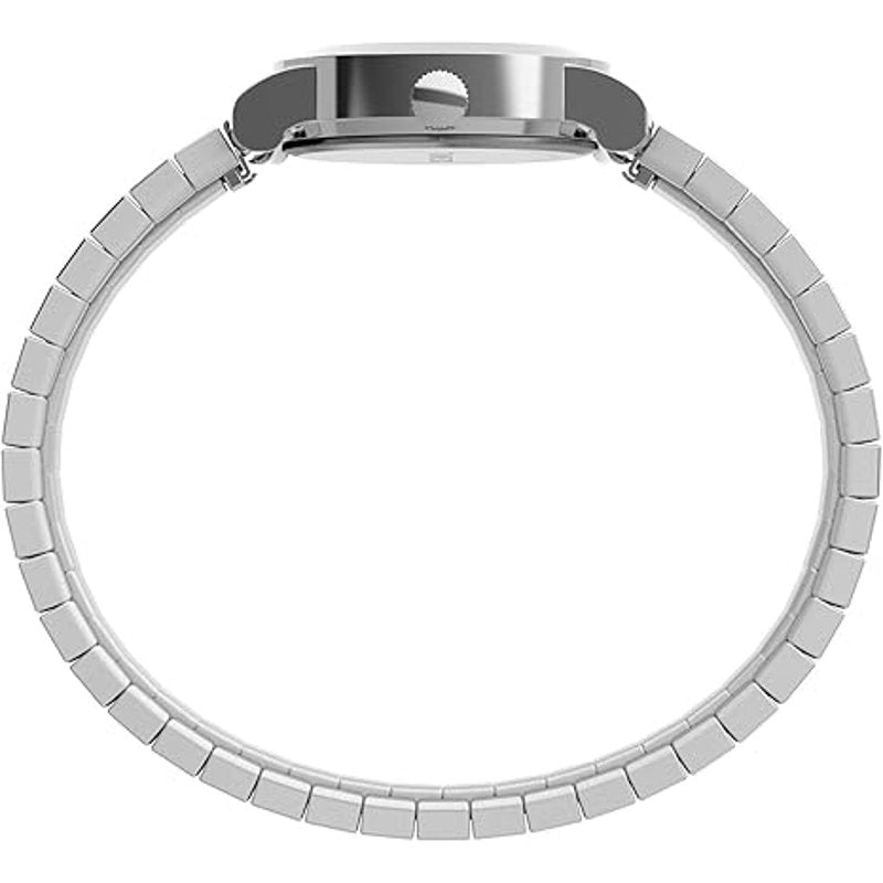 Timex Women's Cavatina Silver-Tone 18mm Watch with Mother of Pearl Dial