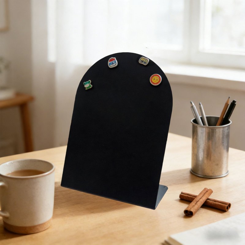 Variation of THIS listing: Black Pink White Purple Metal Magnetic Message Board – Reusable Iron Memo Reminder Board