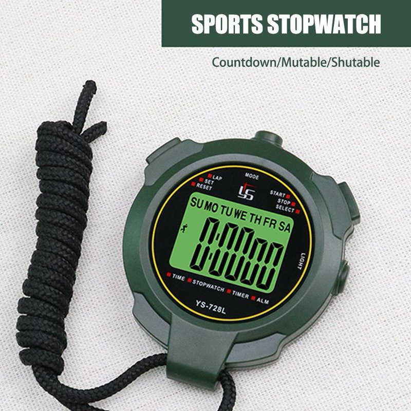 Multifunctional Sports Stopwatch with Countdown Timer and Silent Mode